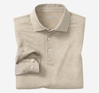 Men's Herringbone Long-Sleeve Polo - Johnston Murphy