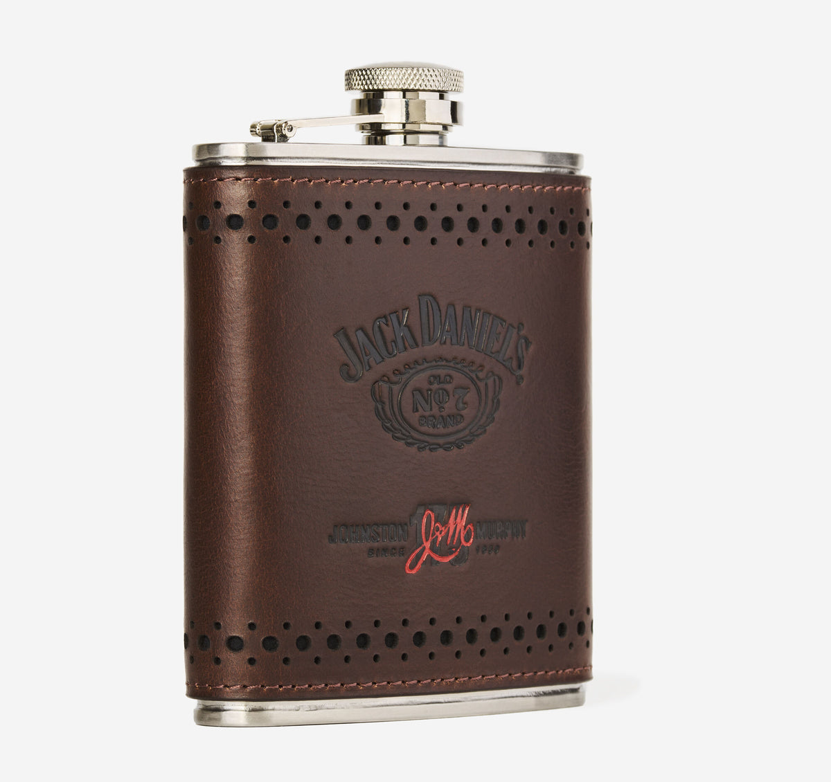Men's Jack Daniel’s x J&M 175th Leather-Wrapped Flask - Johnston Murphy