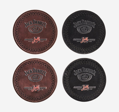 Men's Jack Daniel's x JM 175th Leather Coaster Set - Johnston Murphy