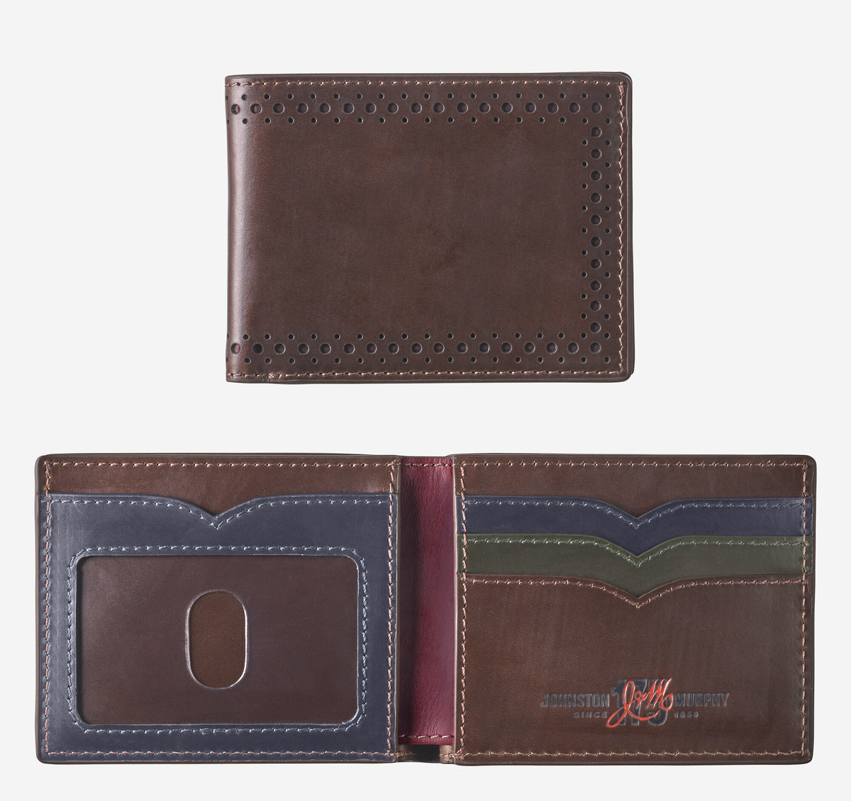 Men's 175th Anniversary Colorblocked Billfold Wallet - Johnston Murphy