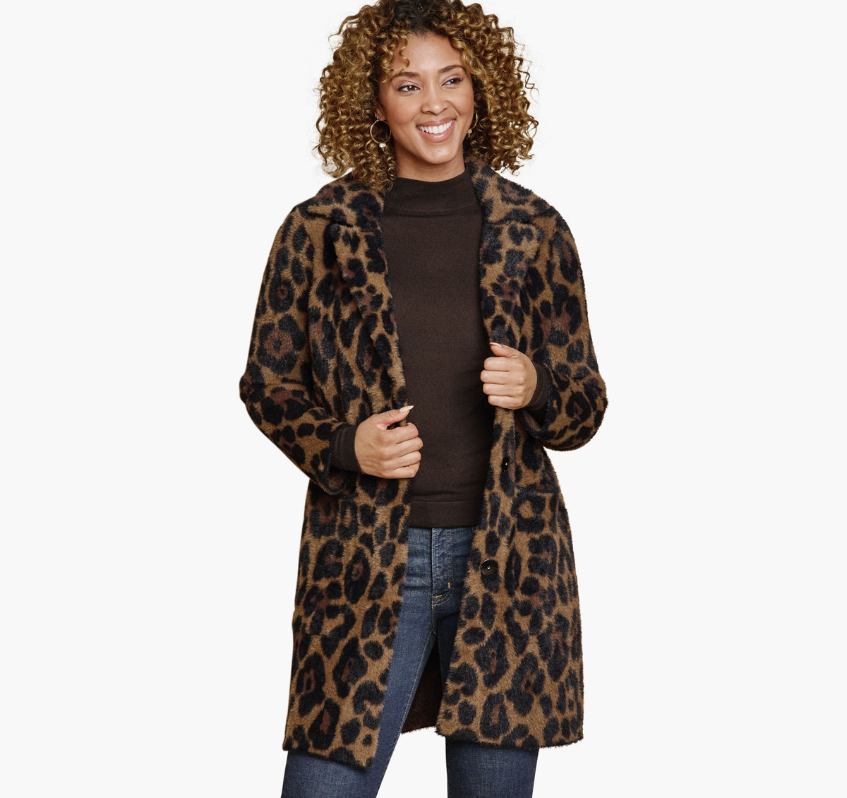 Women's Leopard Eyelash Coatigan - Johnston Murphy