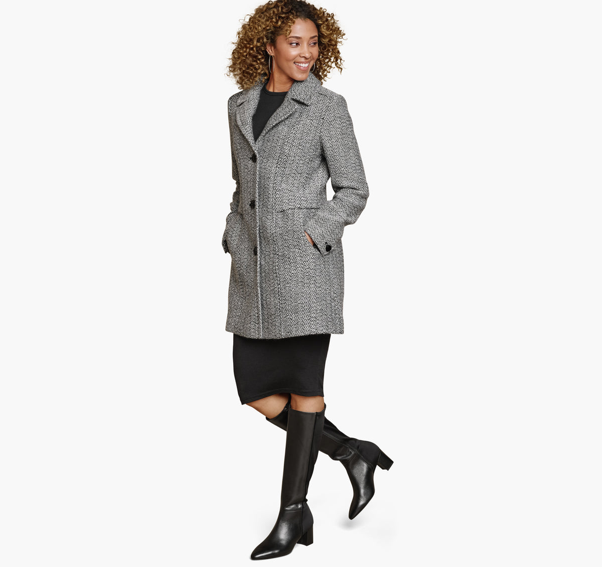 Women's Tweed Coat - Johnston Murphy