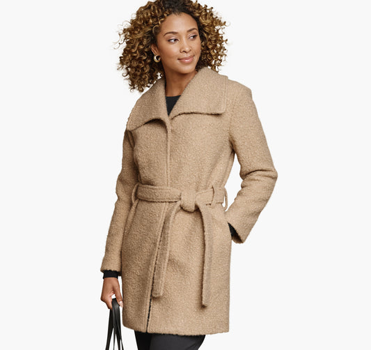 Women's Wrap Teddy Coat - Johnston Murphy