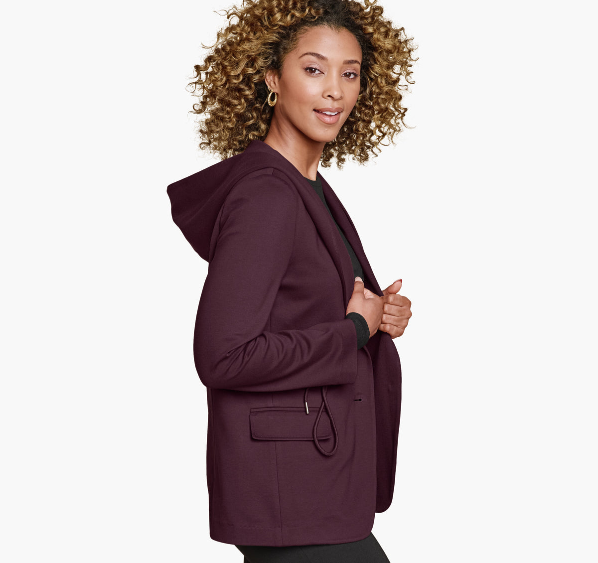 Women's XC Flex® Shawl-Collar Blazer with Hood - Johnston Murphy