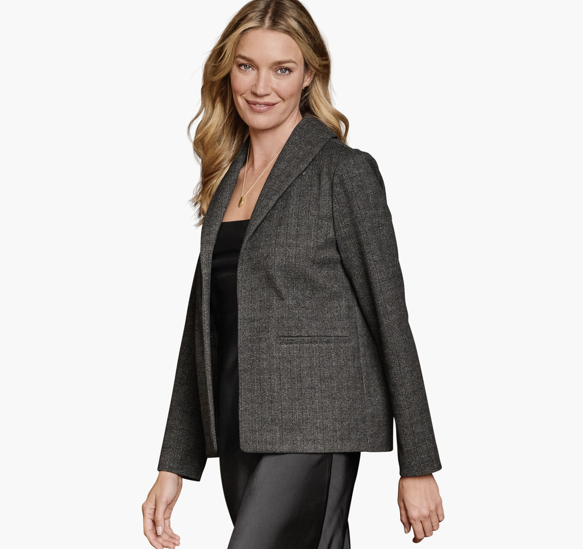 Women's Shawl-Collar Knit Blazer - Johnston Murphy