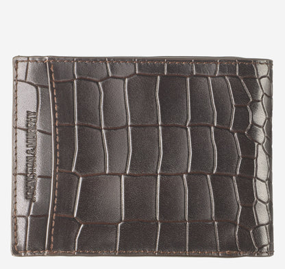 Men's Croc-Embossed Leather Billfold Wallet - Johnston Murphy