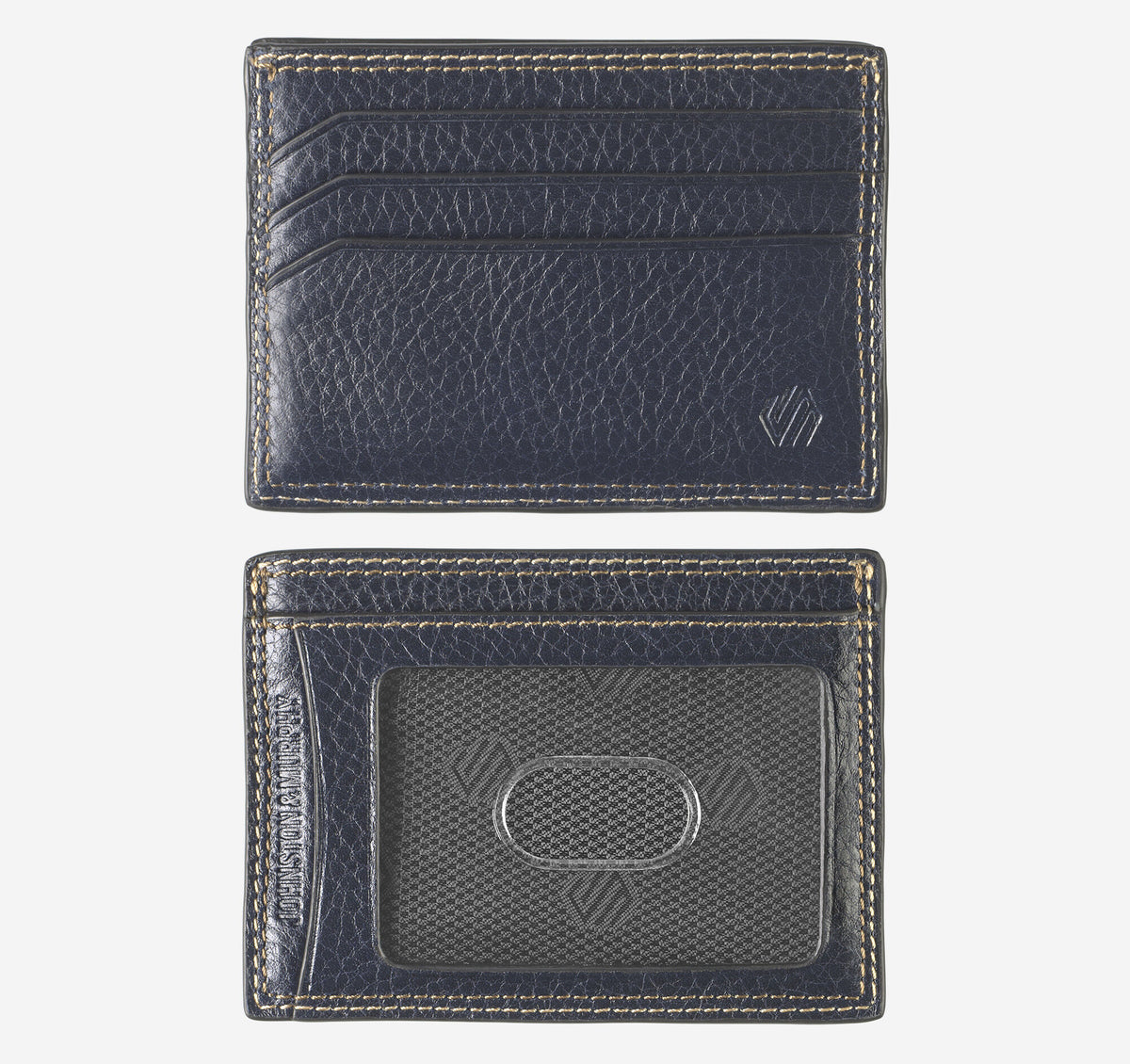 Men's Double Contrast Stitch Weekender Card Wallet - Johnston Murphy