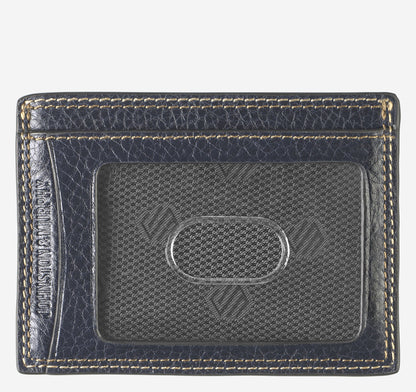 Men's Double Contrast Stitch Weekender Card Wallet - Johnston Murphy