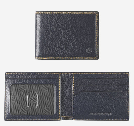 Men's Double Contrast Stitch Billfold Wallet - Johnston Murphy
