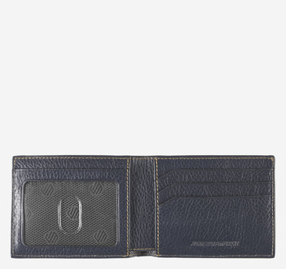Men's Double Contrast Stitch Billfold Wallet - Johnston Murphy