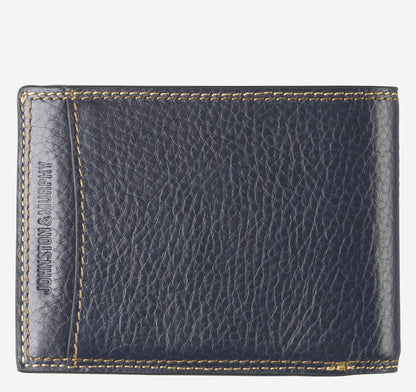 Men's Double Contrast Stitch Billfold Wallet - Johnston Murphy