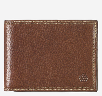 Men's Double Contrast Stitch Billfold Wallet - Johnston Murphy