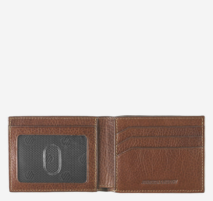 Men's Double Contrast Stitch Billfold Wallet - Johnston Murphy