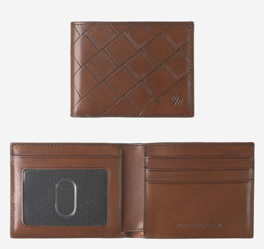 Men's Hudson Basketweave Billfold - Johnston Murphy