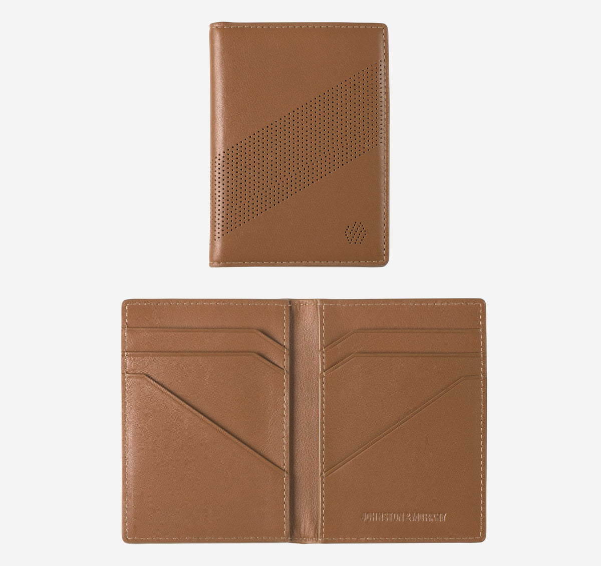 Men's Richmond Perforated Bifold Card Case - Johnston Murphy