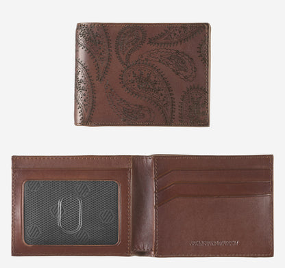 Men's Dress Paisley Billfold Wallet - Johnston Murphy