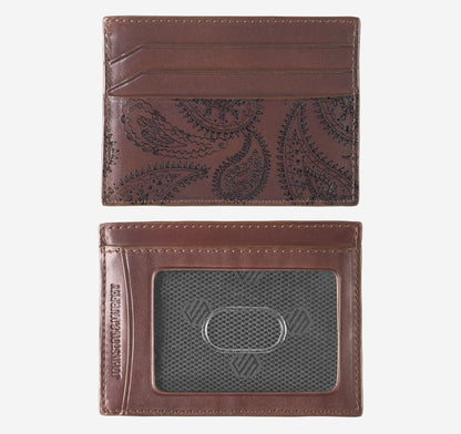 Men's Dress Paisley Weekender Card Wallet - Johnston Murphy