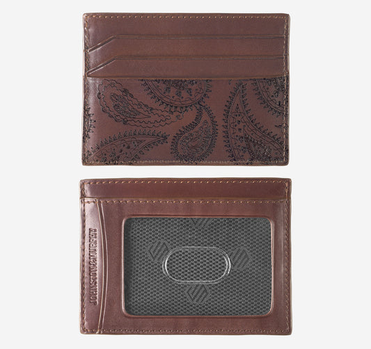 Men's Dress Paisley Weekender Card Wallet - Johnston Murphy