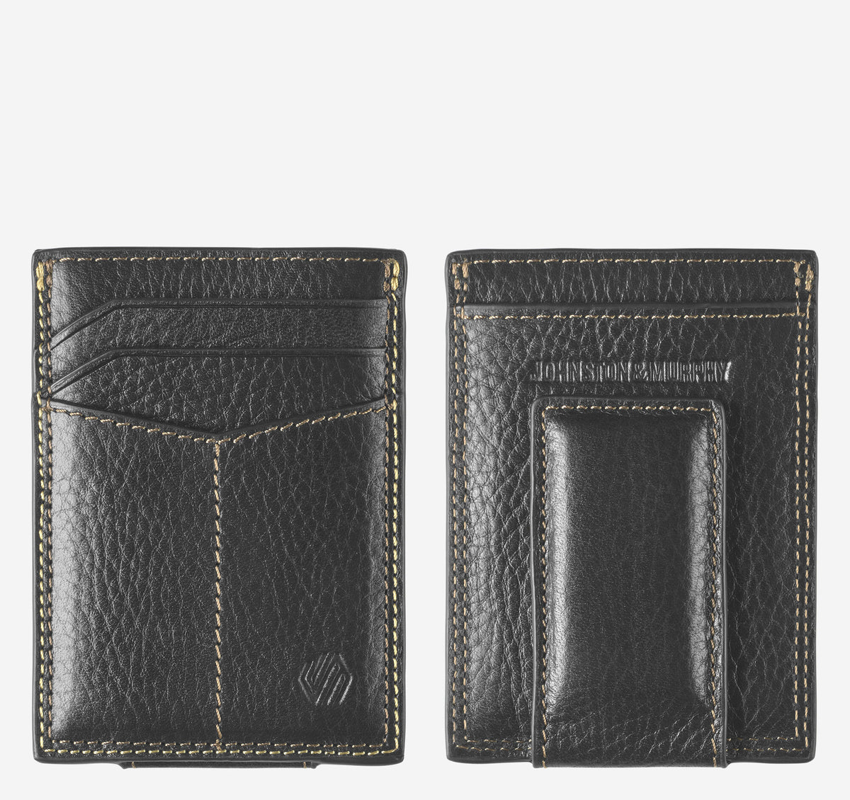 Men's Double-Contrast Stitch Front Pocket Wallet - Johnston Murphy