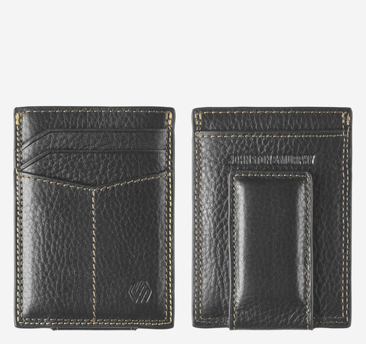 Men's Double-Contrast Stitch Front Pocket Wallet - Johnston Murphy