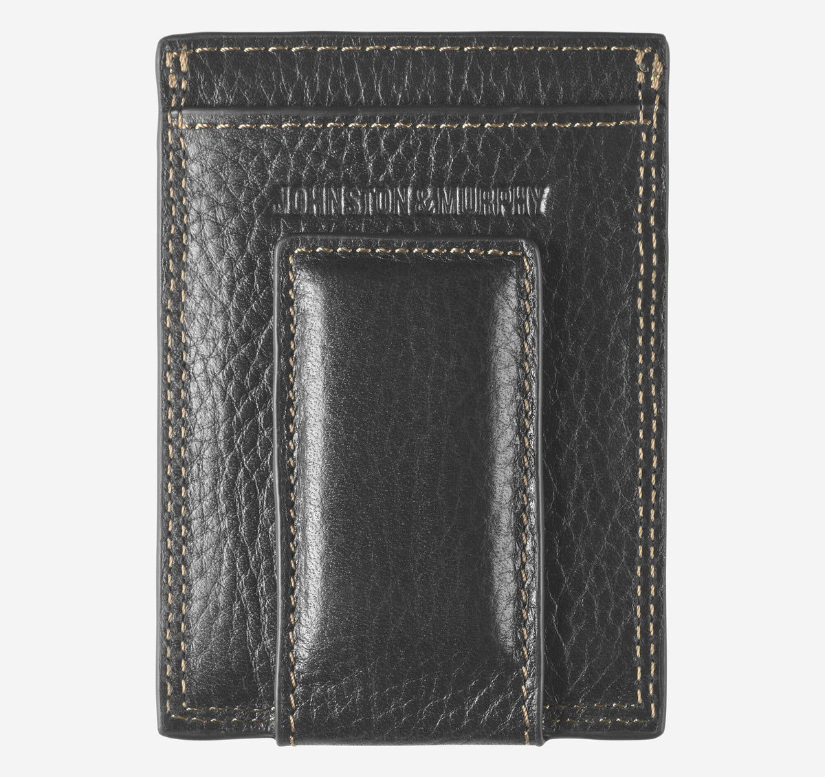 Men's Double-Contrast Stitch Front Pocket Wallet - Johnston Murphy