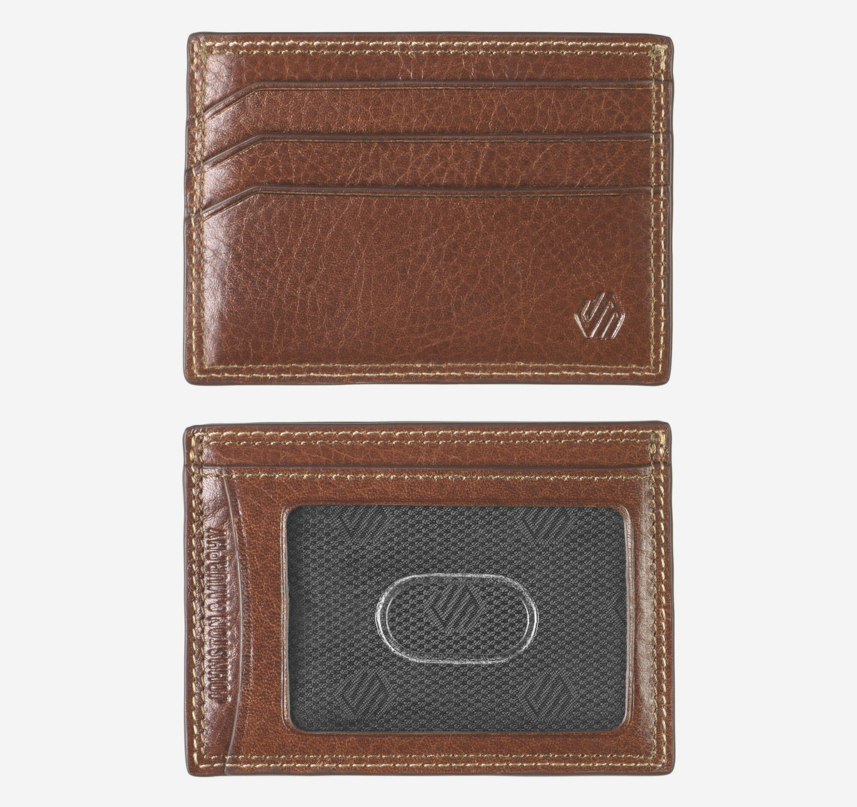 Men's Double Contrast Stitch Weekender Card Wallet - Johnston Murphy