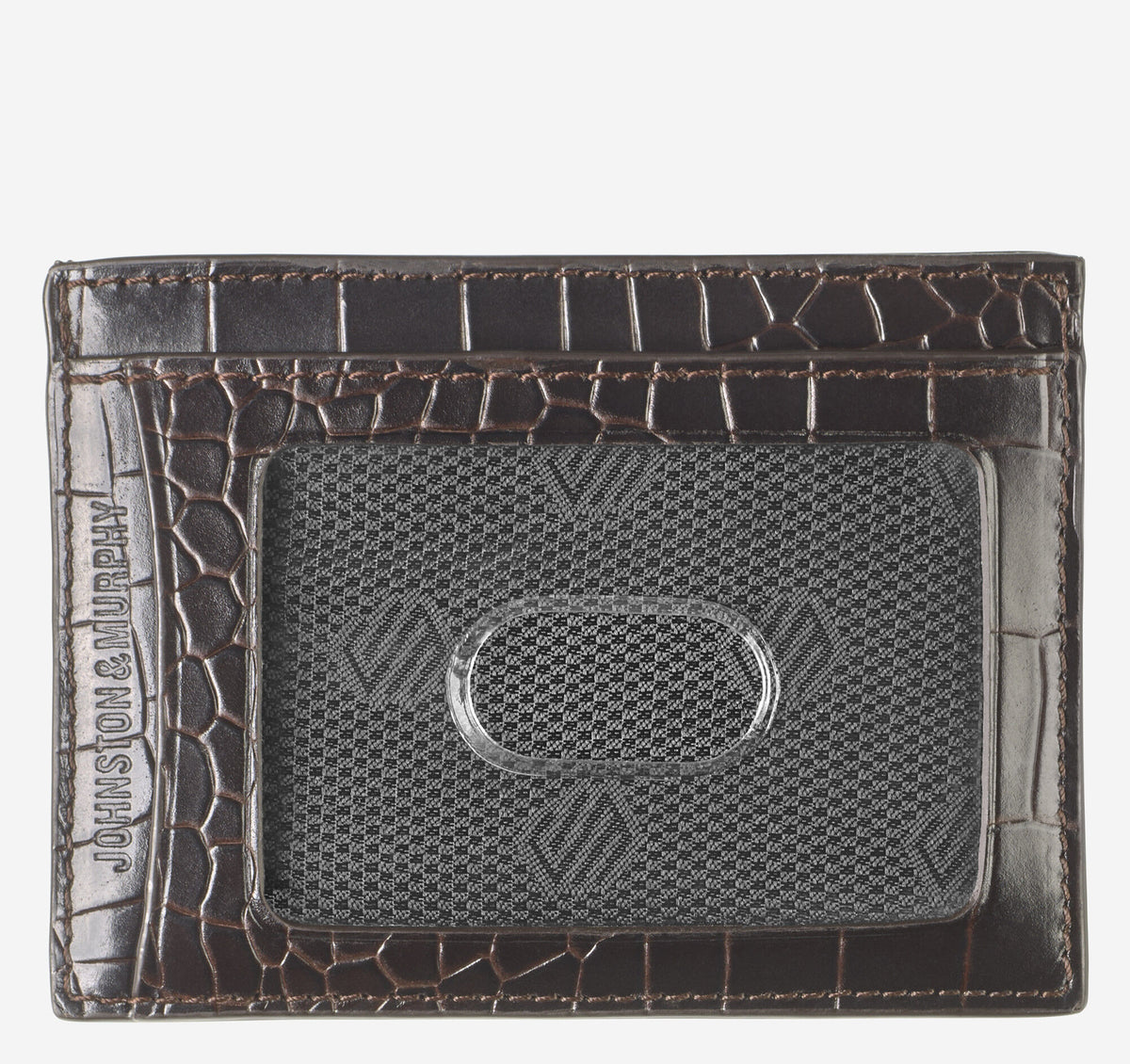 Men's Croc-Embossed Weekender Card Wallet - Johnston Murphy