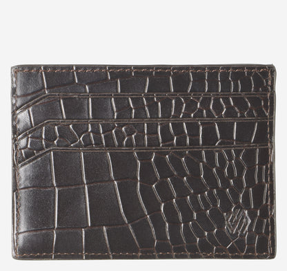 Men's Croc-Embossed Weekender Card Wallet - Johnston Murphy
