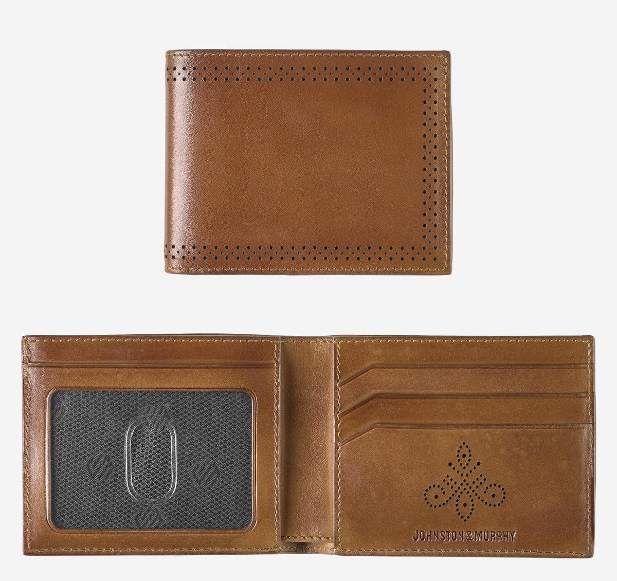 Men's Hudson Perforated Billfold - Johnston Murphy