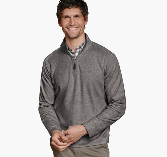Men's Icon Reversible Solid Quarter-Zip - Johnston Murphy