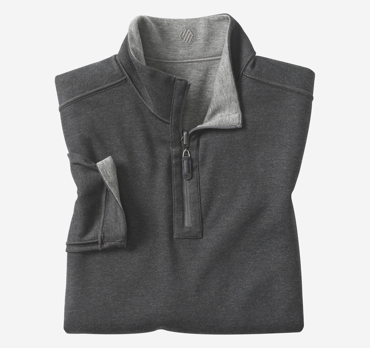 Men's Icon Reversible Solid Quarter-Zip - Johnston Murphy