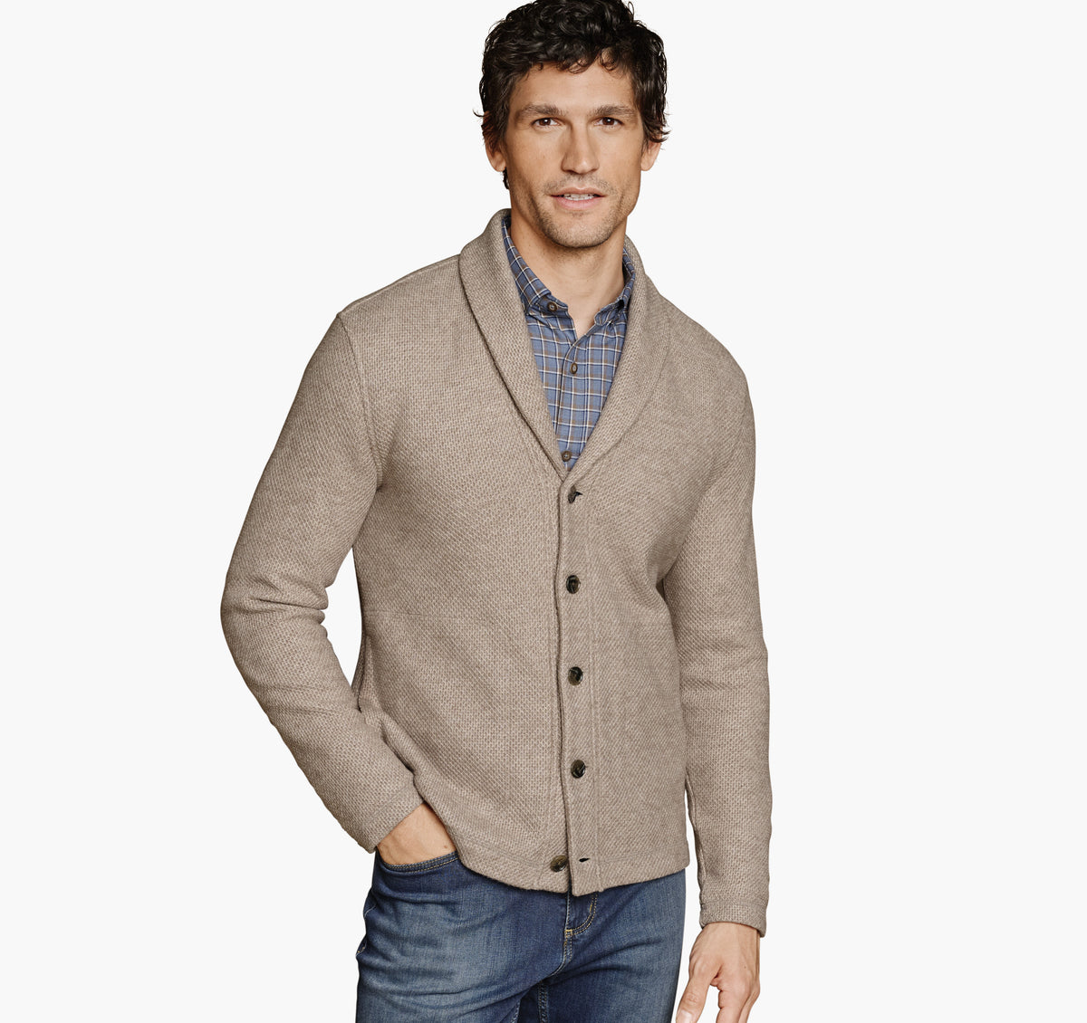Men's Shawl Cardigan - Johnston Murphy