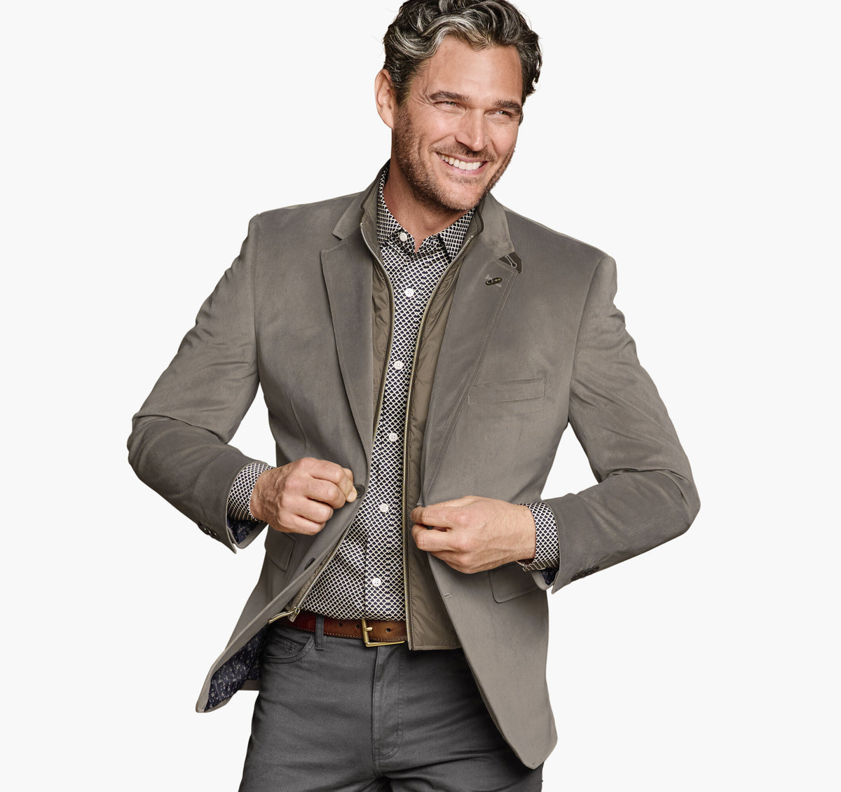 Men's Plush Bibbed Blazer - Johnston Murphy