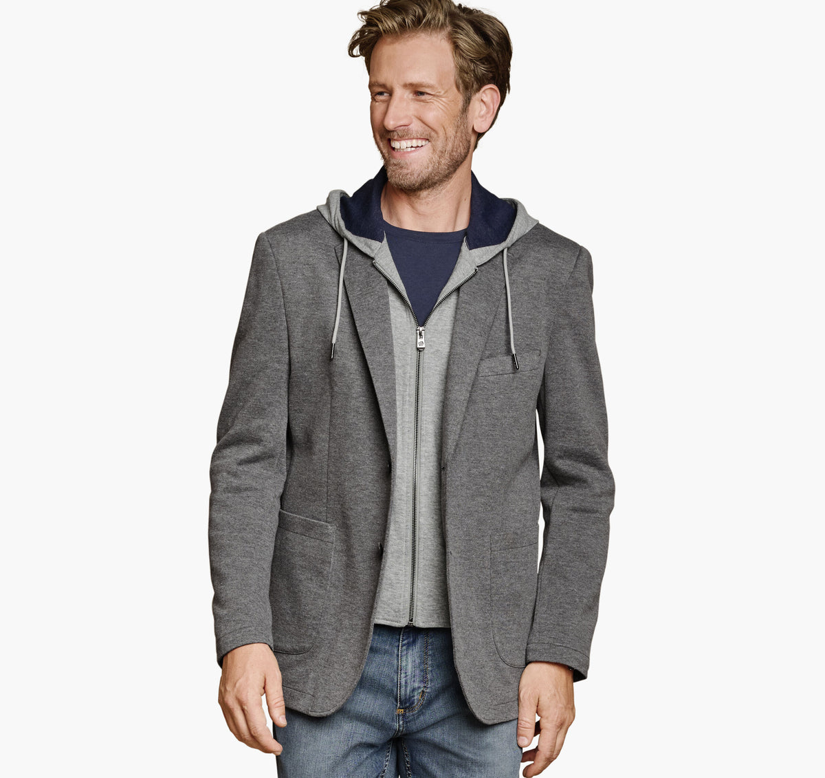Men's XC Flex® Knit Blazer with Removable Hooded Bib - Johnston Murphy