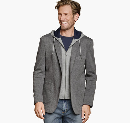 Men's XC Flex® Knit Blazer with Removable Hooded Bib - Johnston Murphy