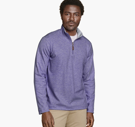 Men's Icon Reversible Solid Quarter-Zip - Johnston Murphy