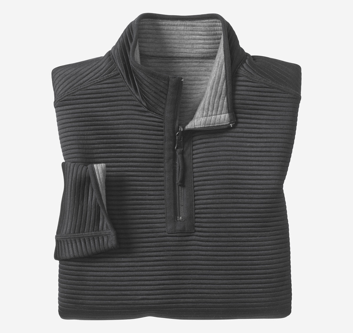 Men's Reversible Channel-Quilted Quarter-Zip - Johnston Murphy