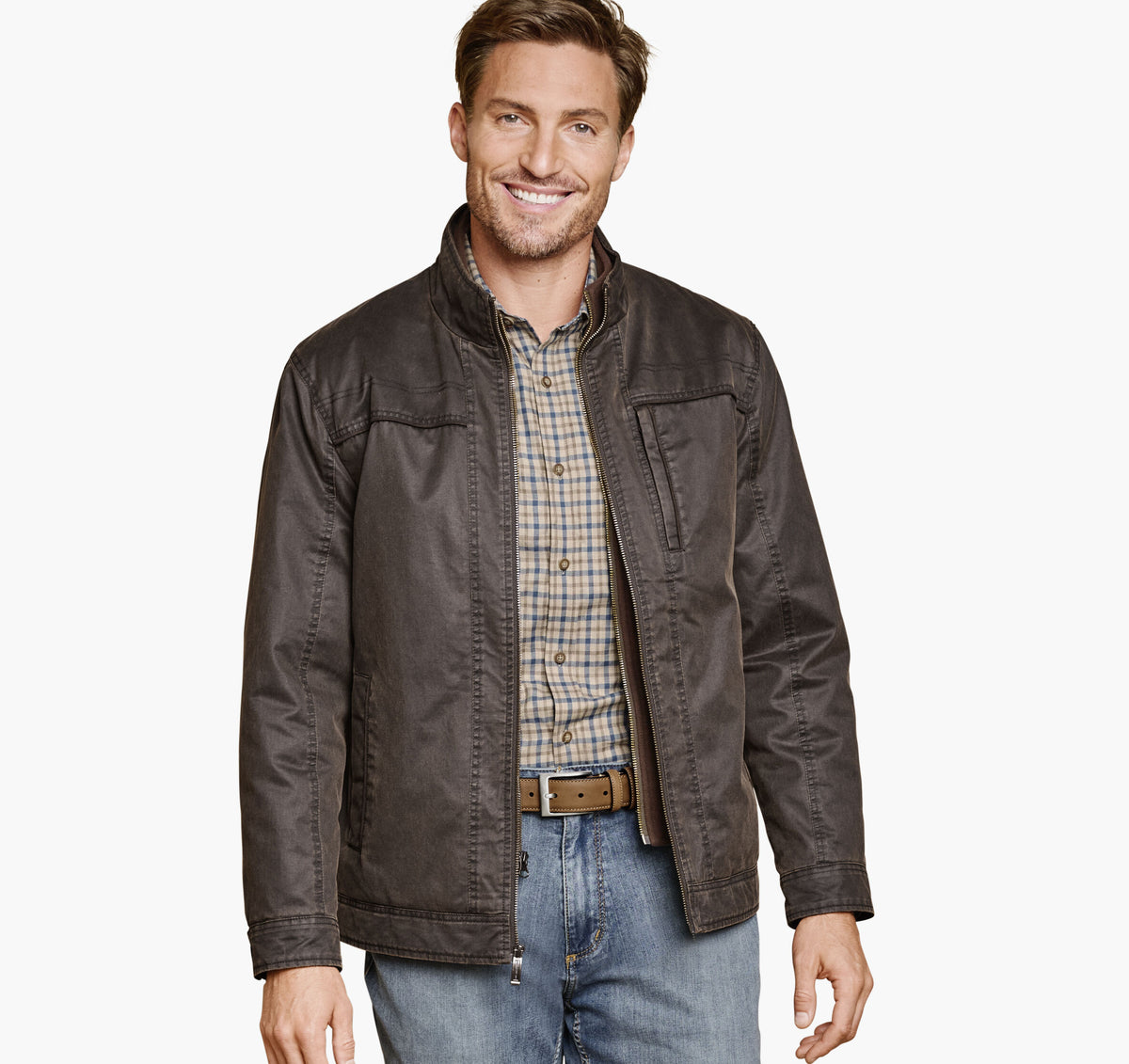 Men's Antique Cotton Jacket - Johnston Murphy