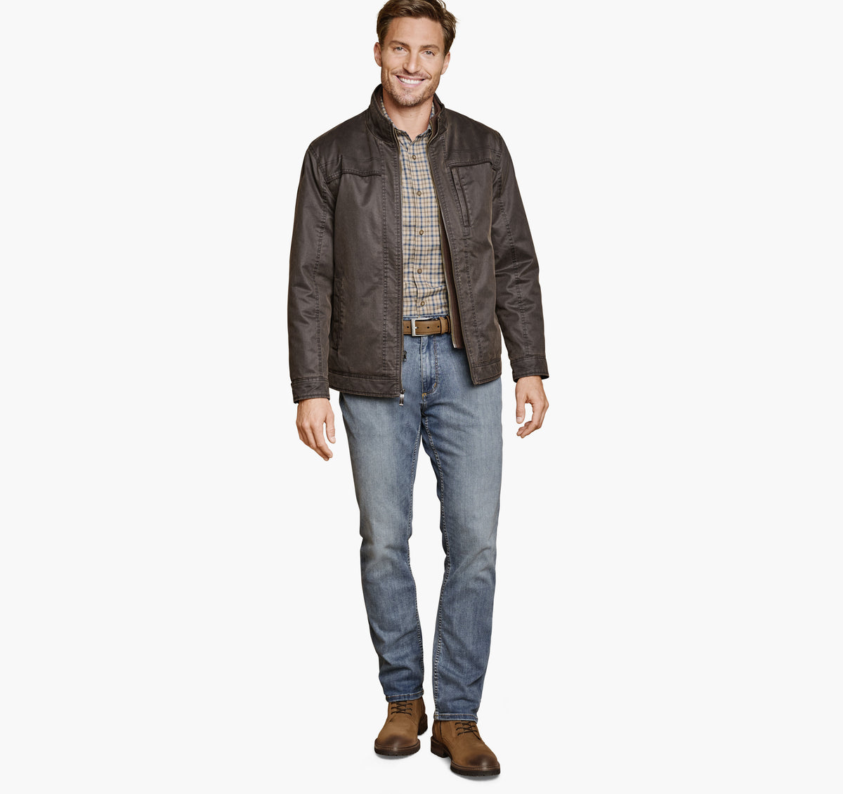 Men's Antique Cotton Jacket - Johnston Murphy