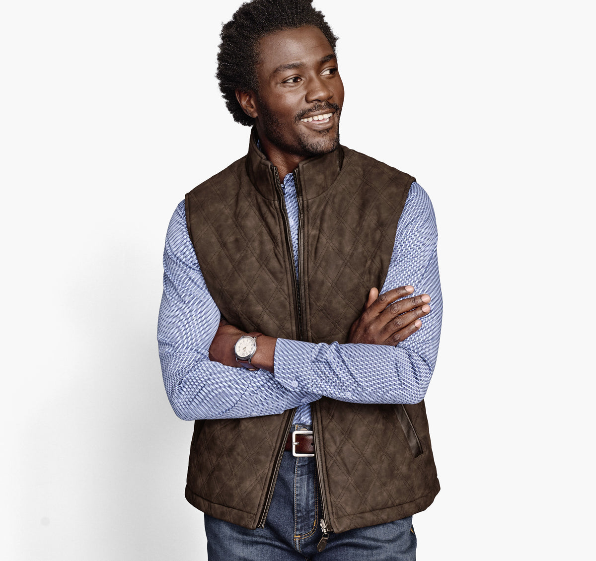 Men's Upton Reversible Vest - Johnston Murphy