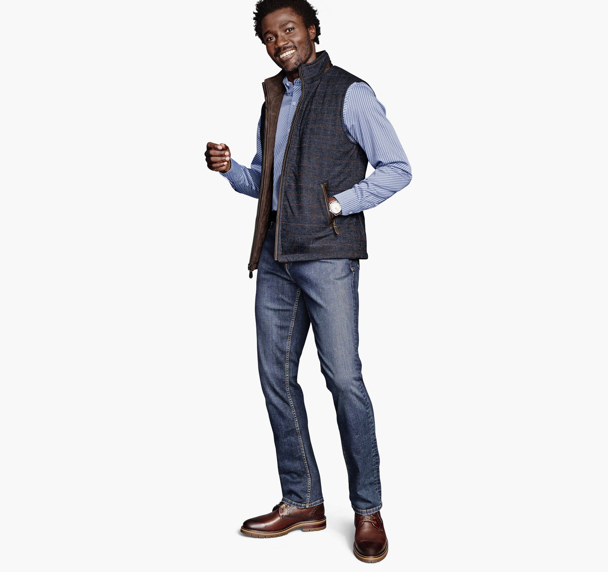 Men's Upton Reversible Vest - Johnston Murphy