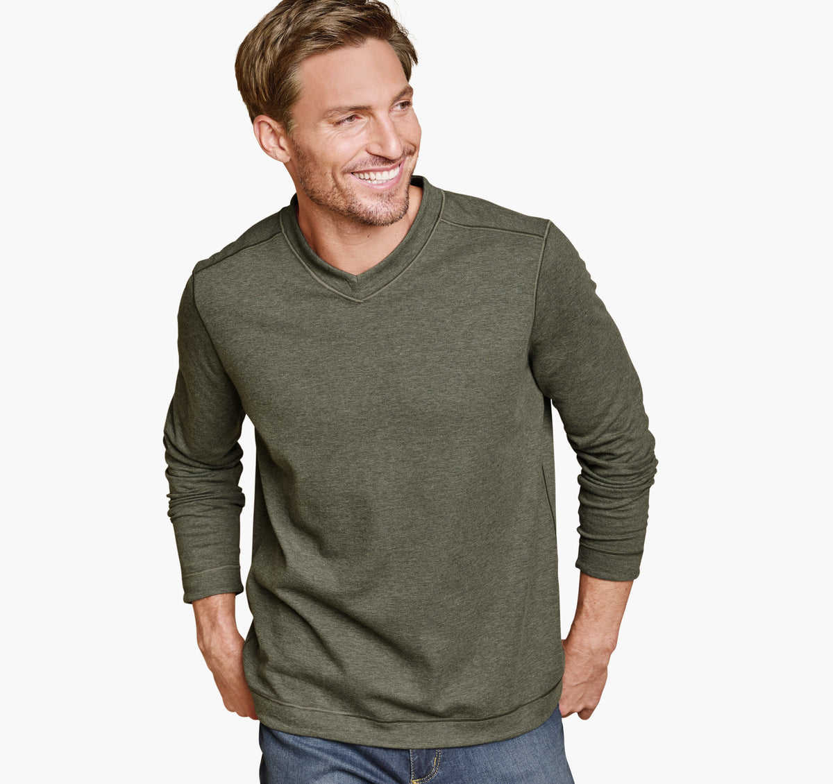 Men's Icon Reversible V-Neck Pullover - Johnston Murphy