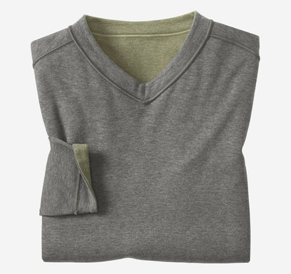 Men's Icon Reversible V-Neck Pullover - Johnston Murphy
