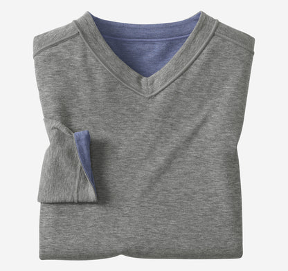 Men's Icon Reversible V-Neck Pullover - Johnston Murphy