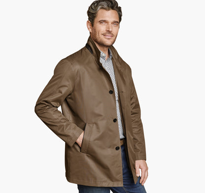 Men's Upton Water-Resistant Raincoat with Removable Liner - Johnston Murphy