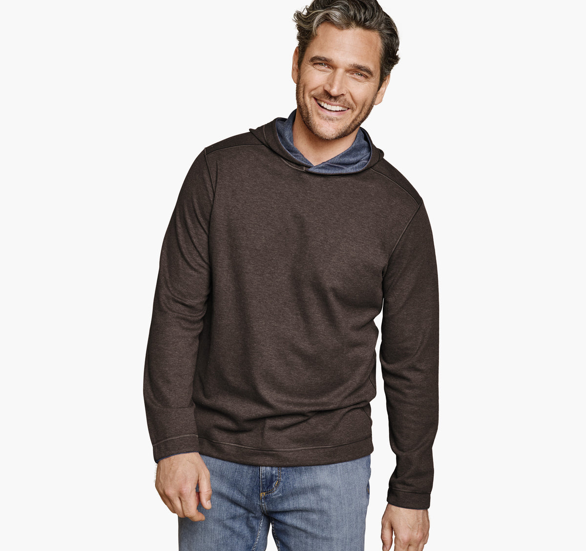 Men's Icon Reversible Hooded Pullover - Johnston Murphy