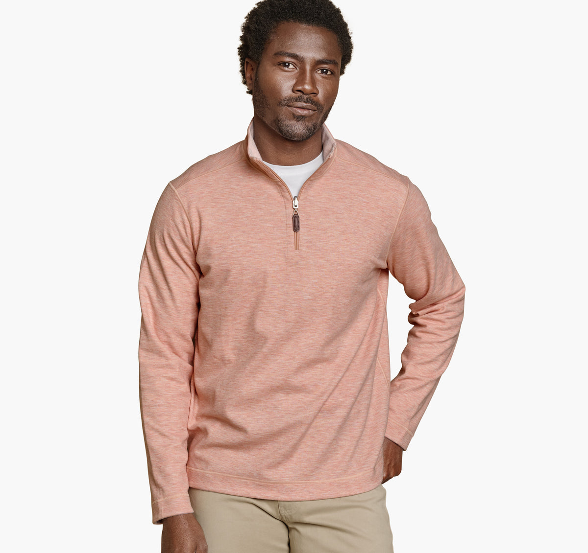 Men's Icon Reversible Solid Quarter-Zip - Johnston Murphy