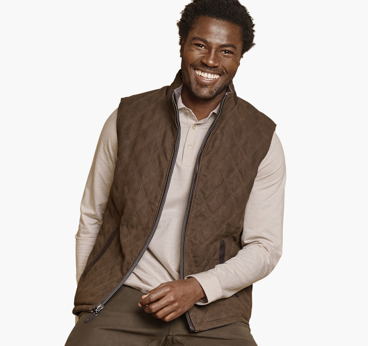 Men's Upton Reversible Vest - Johnston Murphy