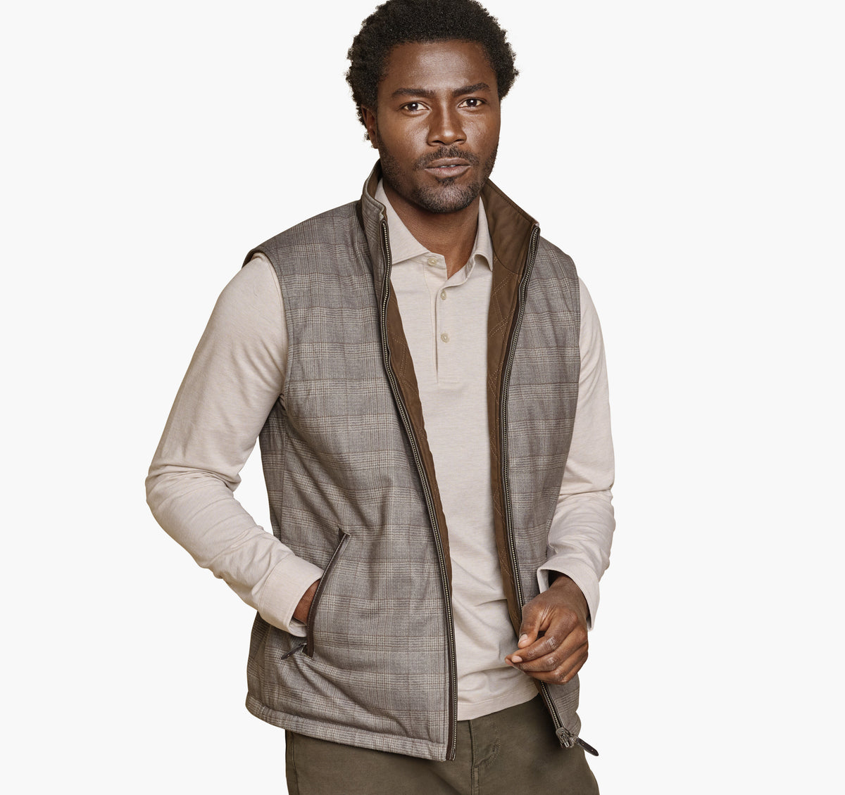 Men's Upton Reversible Vest - Johnston Murphy