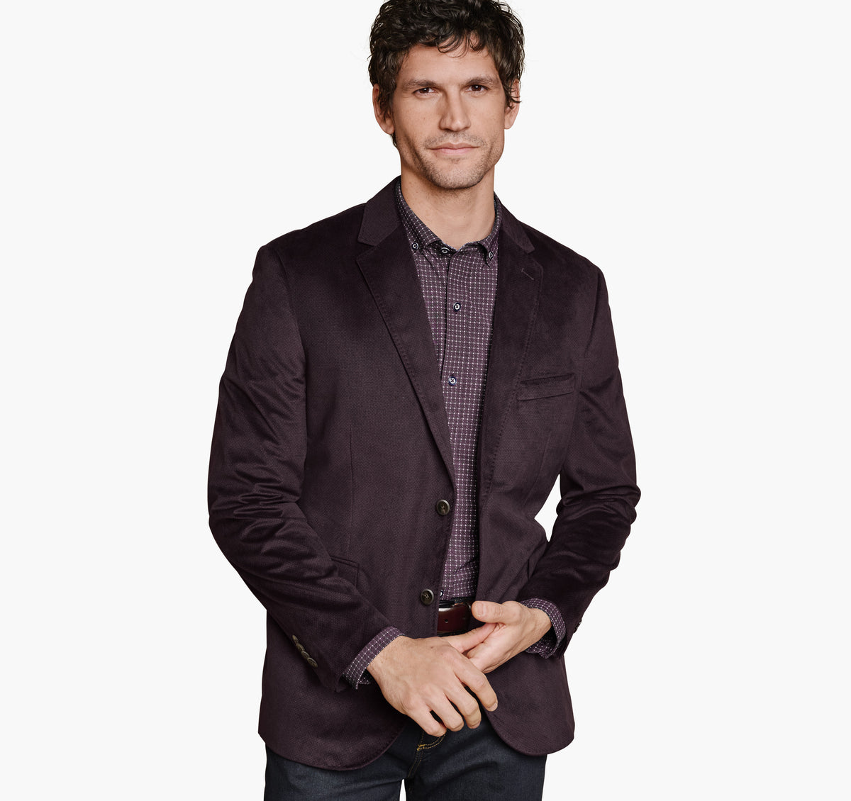 Men's Printed Plush 175th Anniversary Blazer - Johnston Murphy